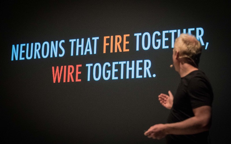 Neurons that fire together, wire together.