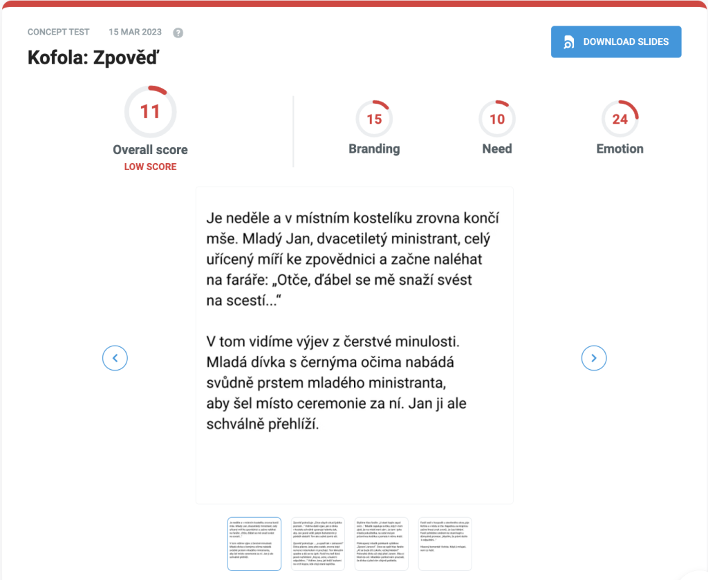 Ukázka testu skriptu v prostředí Behavio Platform